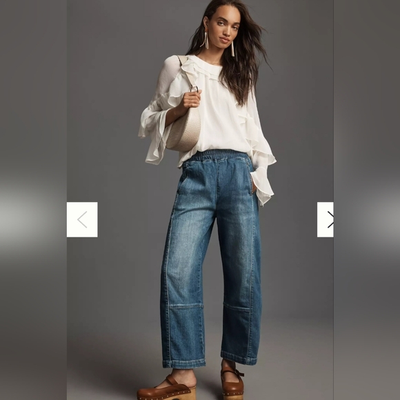 Pilcro Denim - Pilcro Izzy Barrel Tie Waist Jeans